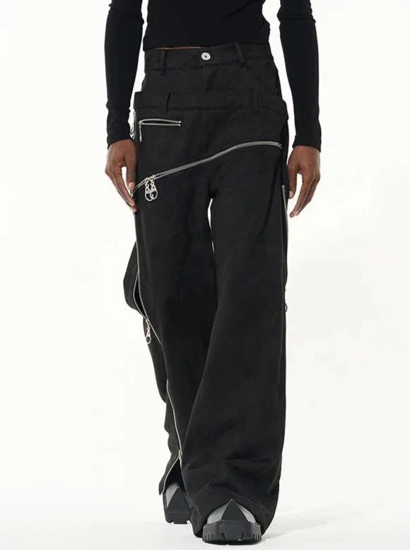 Karl | Designer Jeans met Vintage Wassing in de kleur Koffie voor heren in stijl ideaal voor de herfst.