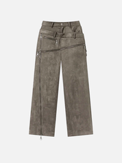 Karl | Designer Jeans met Vintage Wassing in de kleur Koffie voor heren in stijl ideaal voor de herfst.