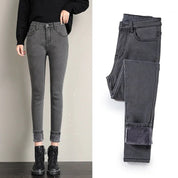 Karlijn | Winterjeans voor Dames in de kleur Grijs voor dames in stijl ideaal voor de winter