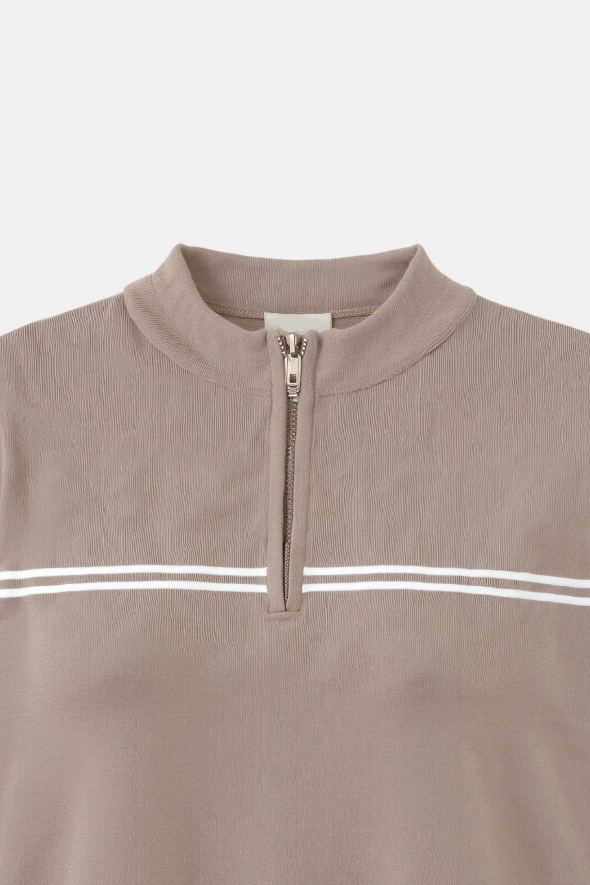 Kato | Stijlvol Gestreept Polo T-shirt