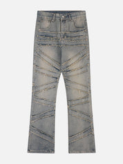 Keyn | Jeans met franjes voor heren in de kleur Grijs voor heren in stijl geschikt voor alle seizoenen.