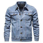 L Scott | Denim Jacket in de kleur Blauw voor heren in Heritage stijl geschikt voor alle seizoenen.