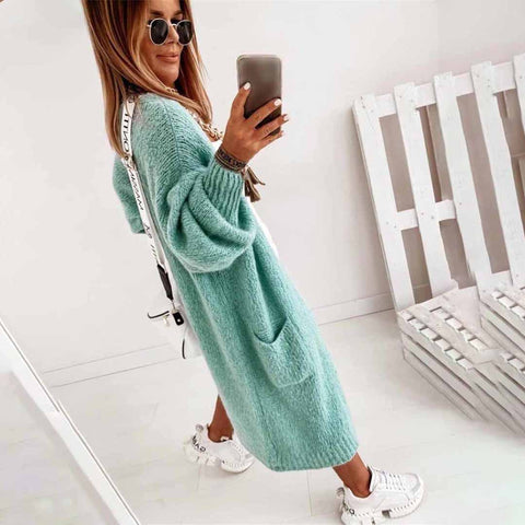 Lang vest voor vrouwen in de kleur Blauw voor dames in stijl geschikt voor alle seizoenen.