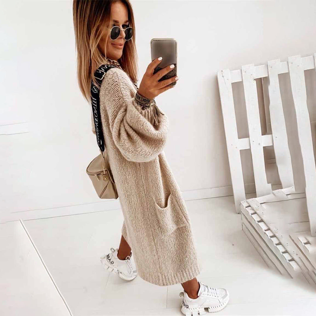 Lang vest voor vrouwen in de kleur Blauw voor dames in stijl geschikt voor alle seizoenen.