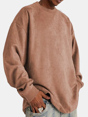 Lars | Heren pullover van kasjmier in de kleur Bruin voor heren in Heritage stijl ideaal voor de herfst.