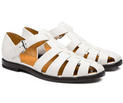 Lars | Leren sandalen in de kleur Wit voor heren in stijl ideaal voor de lente.