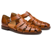 Lars | Leren sandalen in de kleur Wit voor heren in stijl ideaal voor de lente.