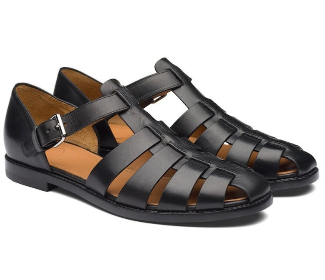 Lars | Leren sandalen in de kleur Wit voor heren in stijl ideaal voor de lente.