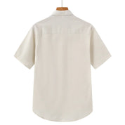 Lars | Linnen polo in de kleur Beige voor in stijl ideaal voor de zomer.