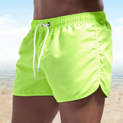 Lars | Modieuze heren zwemshort met patroon in de kleur Groen voor heren in Beach stijl ideaal voor de zomer.