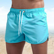 Lars | Modieuze heren zwemshort met patroon in de kleur Hemelsblauw voor heren in Beach stijl ideaal voor de zomer.