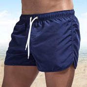 Lars | Modieuze heren zwemshort met patroon in de kleur Marineblauw voor heren in Beach stijl ideaal voor de zomer.
