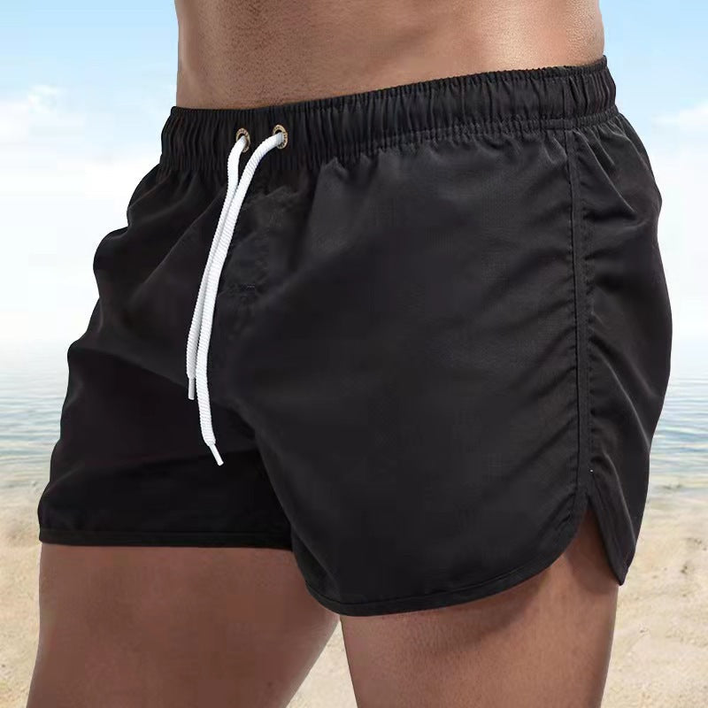 Lars | Modieuze heren zwemshort met patroon in de kleur Zwart voor heren in Beach stijl ideaal voor de zomer.