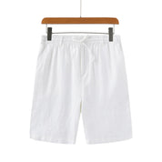 Lau | Linnen shorts in de kleur Wit voor heren in Beach stijl ideaal voor de zomer.