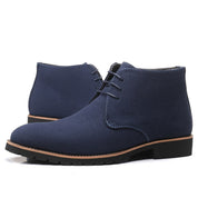 Laurens | Leren schoenen voor mannen van rundsuèdeleer in de kleur Blauw voor heren in stijl ideaal voor de lente.