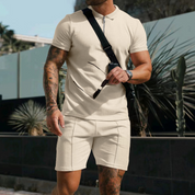 Lennaert | Luxe zomer set in de kleur Beige voor heren in Beach stijl ideaal voor de zomer.