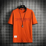 Lennart | Stijlvol zomer T-shirt in de kleur Oranje voor heren in stijl ideaal voor de zomer.