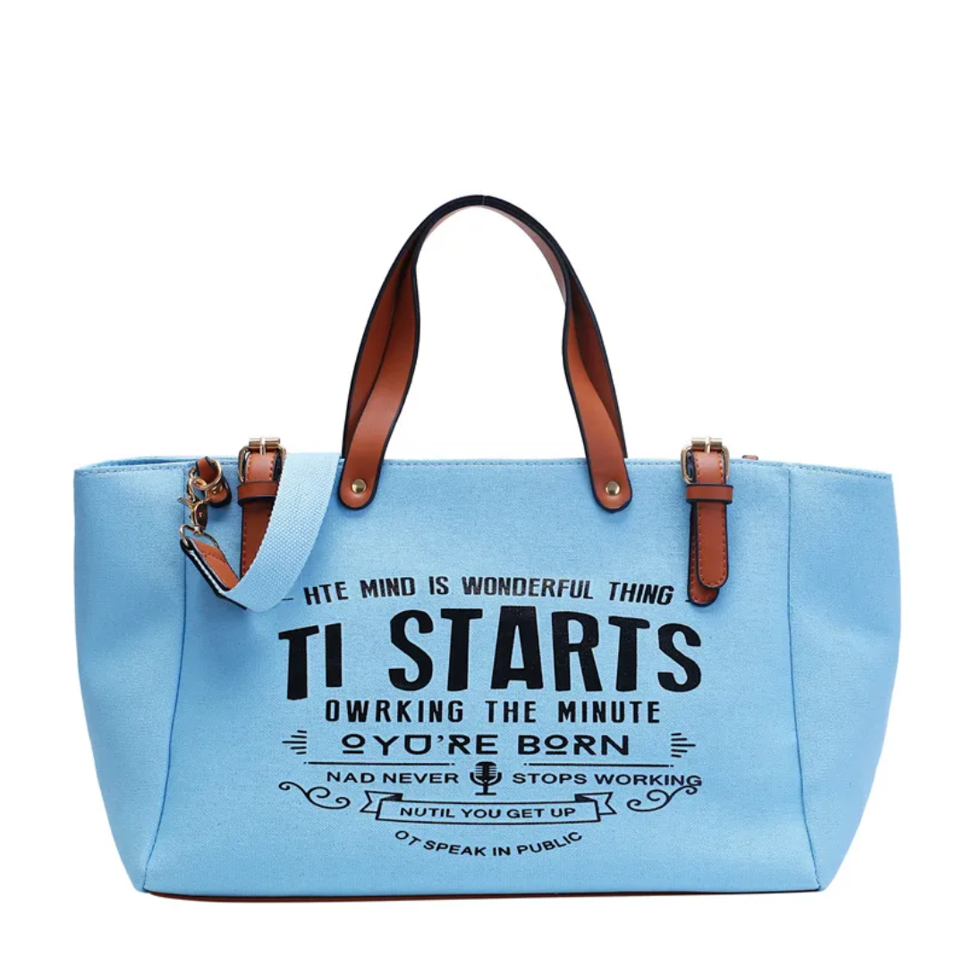 Lexie Grote Draagtas | Casual & Trendy in de kleur Blauw voor dames in stijl geschikt voor alle seizoenen.