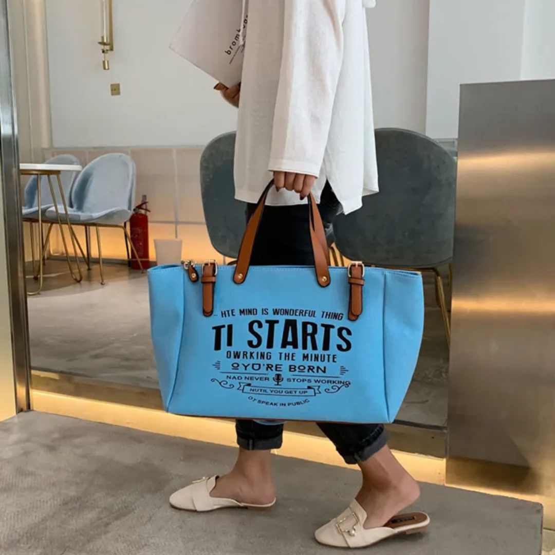 Lexie Grote Draagtas | Casual & Trendy in de kleur Blauw voor dames in stijl geschikt voor alle seizoenen.