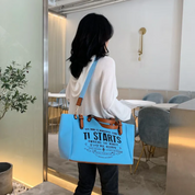 Lexie Grote Draagtas | Casual & Trendy in de kleur Blauw voor dames in stijl geschikt voor alle seizoenen.