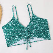 Lia | Schattige & trendy bloemen bikini in de kleur Groen voor dames in Beach stijl ideaal voor de zomer.