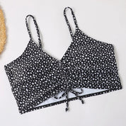 Lia | Schattige & trendy bloemen bikini in de kleur Groen voor dames in Beach stijl ideaal voor de zomer.