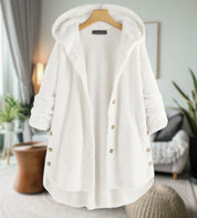 Liam | Warme fleecejack voor heren in de kleur Wit voor heren in Lounge stijl ideaal voor de herfst.