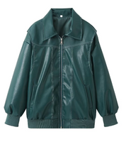 Stijlvolle Leren Bomberjack van Linde