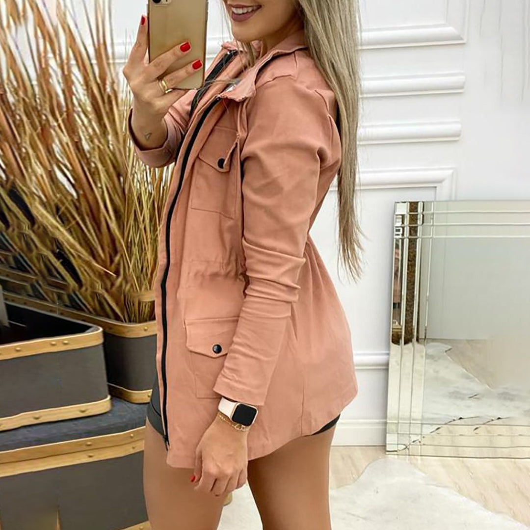 Liv | Luxe damesjas van hoge kwaliteit in de kleur Beige voor dames in stijl geschikt voor alle seizoenen.