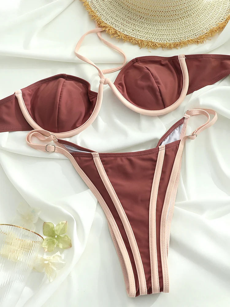 Liv | Sexy & trendy bikini in de kleur Luipaard voor dames in Beach stijl ideaal voor de zomer.