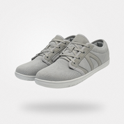 Loek | Comfortabele blotevoetsschoenen in de kleur Grijs voor heren in stijl geschikt voor alle seizoenen.