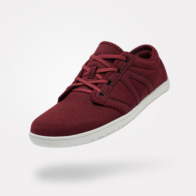 Loek | Comfortabele blotevoetsschoenen in de kleur Rood voor heren in stijl geschikt voor alle seizoenen.