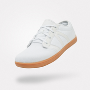 Loek | Comfortabele blotevoetsschoenen in de kleur Wit voor heren in stijl geschikt voor alle seizoenen.