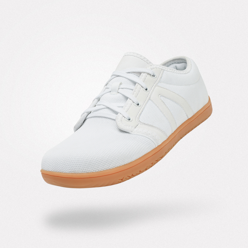 Loek | Comfortabele blotevoetsschoenen in de kleur Wit voor heren in stijl geschikt voor alle seizoenen.