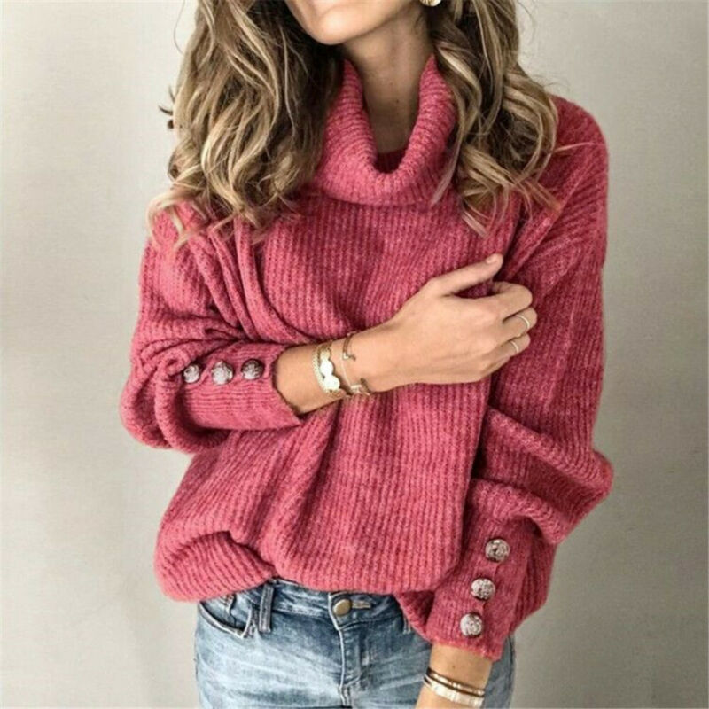 Lora Coltrui | Elegante warme sweater voor de herfst in de kleur Rood voor dames in Casual stijl ideaal voor de herfst.