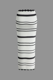 Lotte | Luxe set met lange rok in de kleur Zwart voor dames in stijl ideaal voor de zomer.