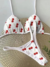 Lotte | Schattige & sexy bikini in de kleur Enkele kers voor dames in Beach stijl ideaal voor de zomer.