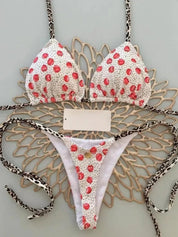 Lotte | Schattige & sexy bikini in de kleur Enkele kers voor dames in Beach stijl ideaal voor de zomer.