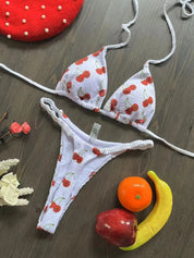 Lotte | Schattige & sexy bikini in de kleur Dubbele Kersen voor dames in Beach stijl ideaal voor de zomer.