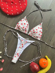 Lotte | Schattige & sexy bikini in de kleur Enkele kers voor dames in Beach stijl ideaal voor de zomer.