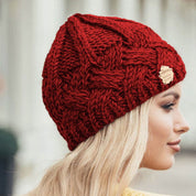 Lotte | Stijlvolle & comfy gebreide beanie in de kleur Rood voor dames in Streetwear stijl ideaal voor de winter