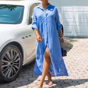 Lotte | Stijlvolle jurk met comfort in de kleur Blauw voor dames in stijl ideaal voor de lente.