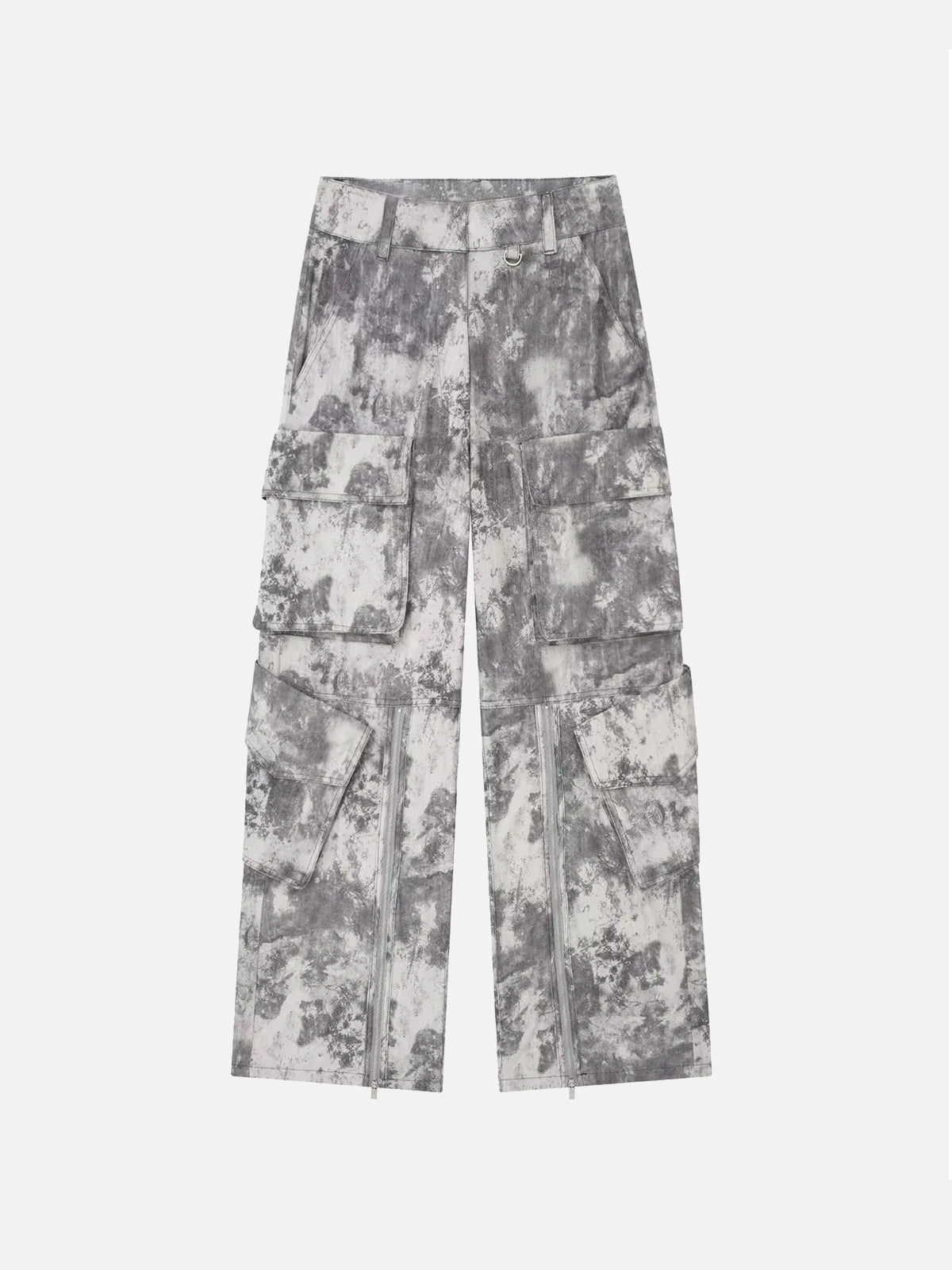 Lotte | Trendy cargo jeans in de kleur Grijs voor dames in Outdoor stijl ideaal voor de winter