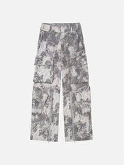 Lotte | Trendy cargo jeans in de kleur Grijs voor dames in Outdoor stijl ideaal voor de winter