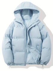 Lotte | Winterjack met capuchon voor dames in de kleur Blauw voor dames in stijl ideaal voor de winter
