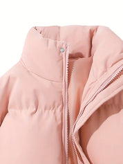 Lotte | Winterjack met capuchon voor dames in de kleur Roze voor dames in stijl ideaal voor de winter