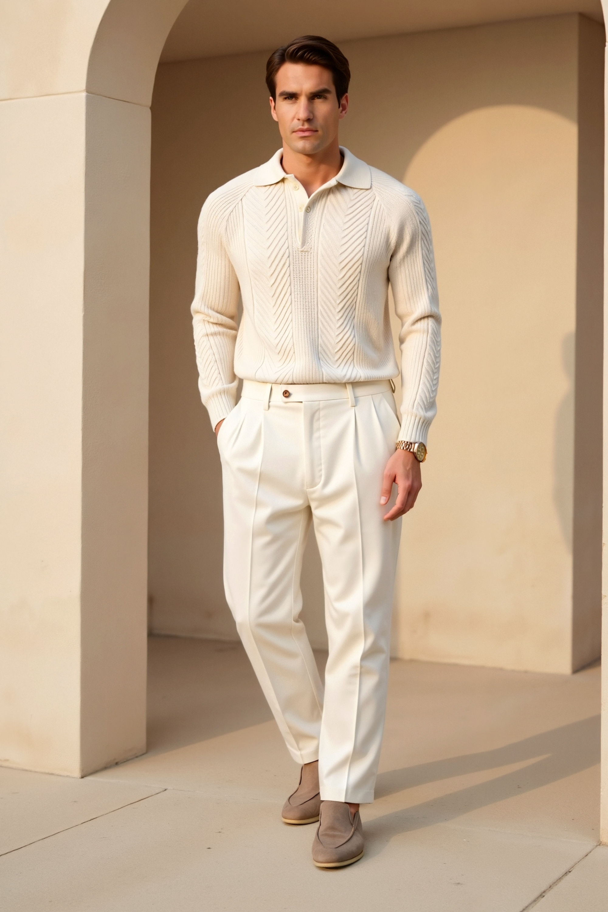 Retro Trui met Lange Mouwen - Stijlvol en Comfortabel