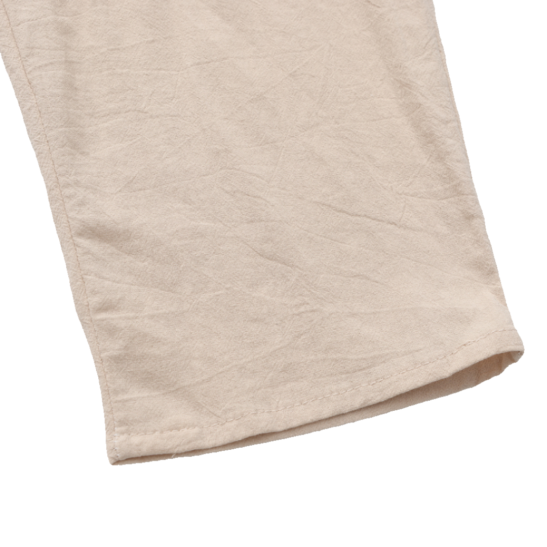 Luca | Stijlvolle St. Tropez outfit van linnen in de kleur Beige/Zwart voor heren in Beach stijl ideaal voor de zomer.