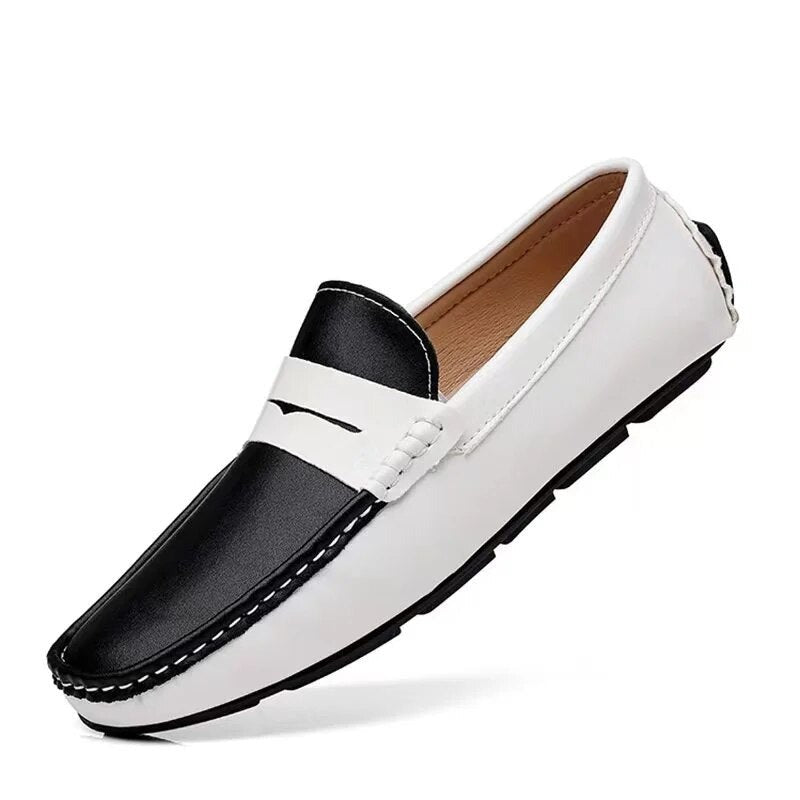 Lucary | Handgemaakte leren loafers voor heren in de kleur Zwart voor heren in Smart-casual stijl ideaal voor de lente.