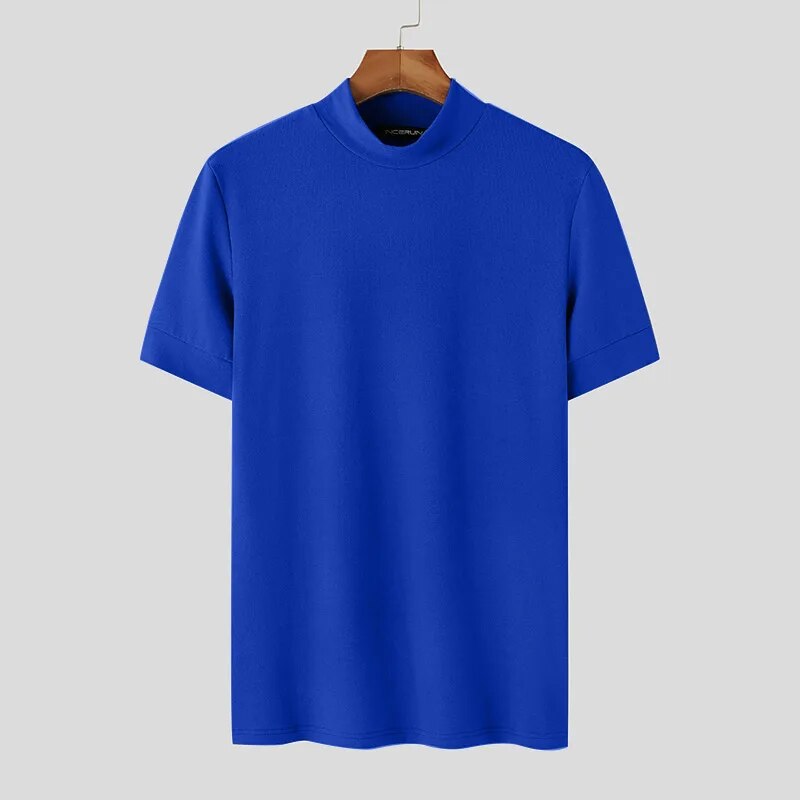 Lucas | Coltrui T-shirt in zomerse stijl in de kleur Blauw voor heren in stijl ideaal voor de zomer.